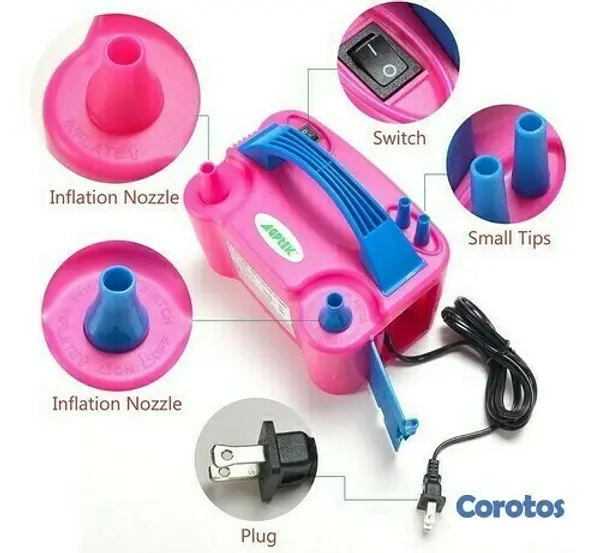 accesorios - Bomba de aire para inflar globos vejigas 4