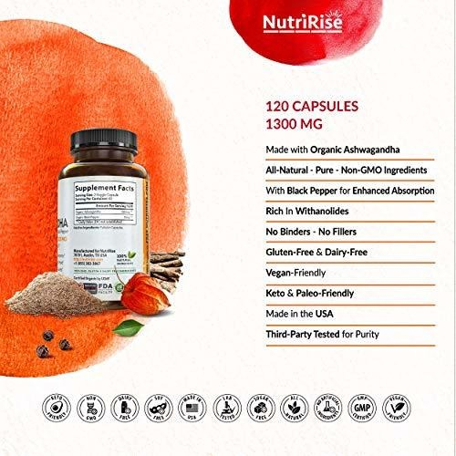 Salud y Equipamiento Médico - Ashwagandha 1300 Mg Hecho Con Polvo De Raiz De Ashwagandha 2