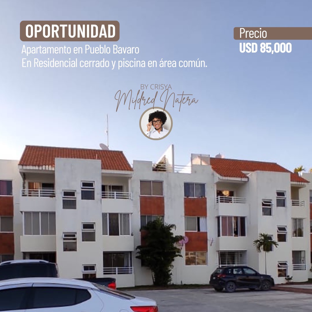 apartamentos - OPORTUNIDAD BAVARO Apartamento en Pueblo bavaro.Ideal para vivienda o inversion