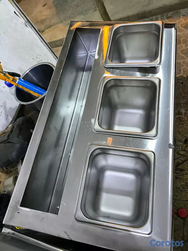 equipos profesionales - Fabricamos estaciones de Hot Dog de mesa en acero inoxidable, profesional ✅️  2