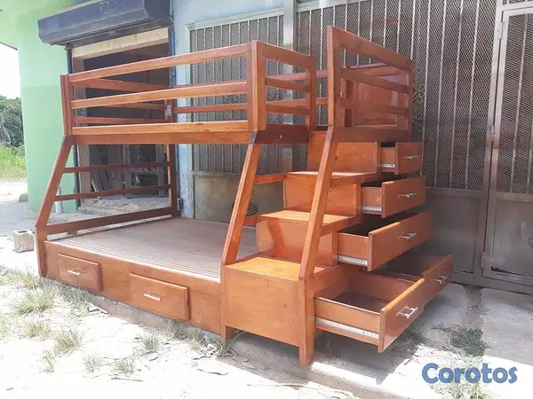 muebles - Venta de camarotes en madera con escalera  4