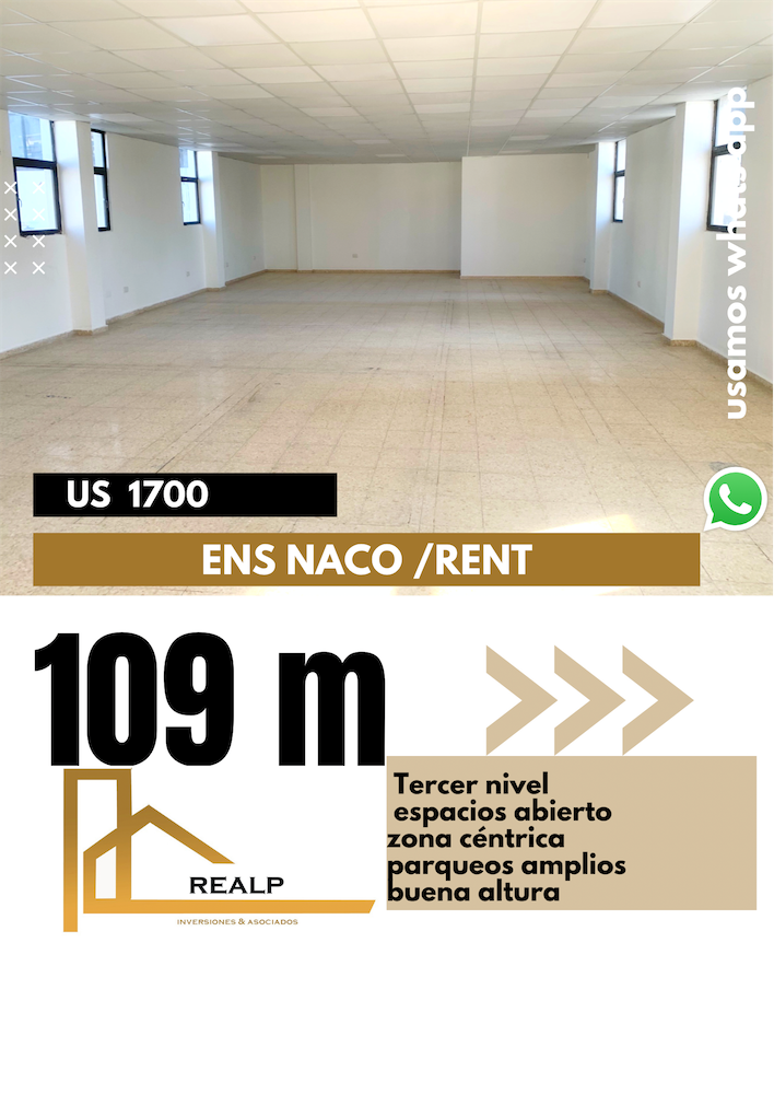 oficinas y locales comerciales - Local con espacio abierto en Naco 0
