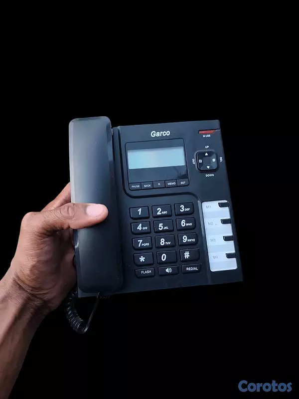 celulares y tabletas - vendo teléfonos residencial se compró pero no se utilizó color negro 4