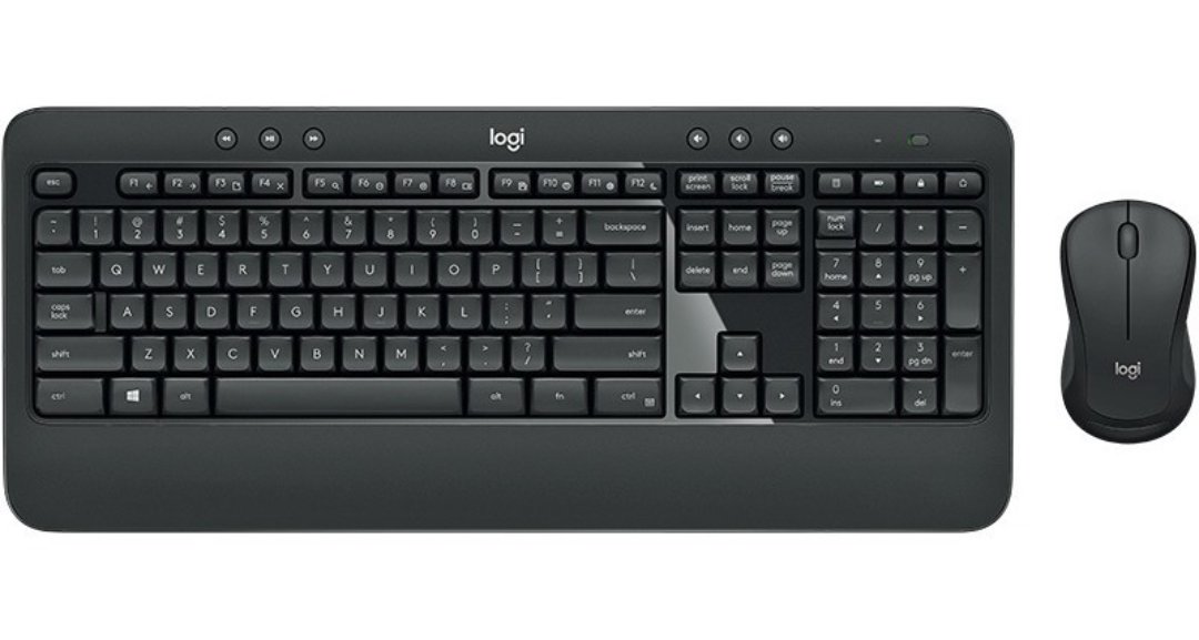 computadoras y laptops - TECLADO MOUSE LOGITECH MK540 USB WIRELESS RECEIVER 2.4GHZ WIRELESS, 10M RANGE, 1 1
