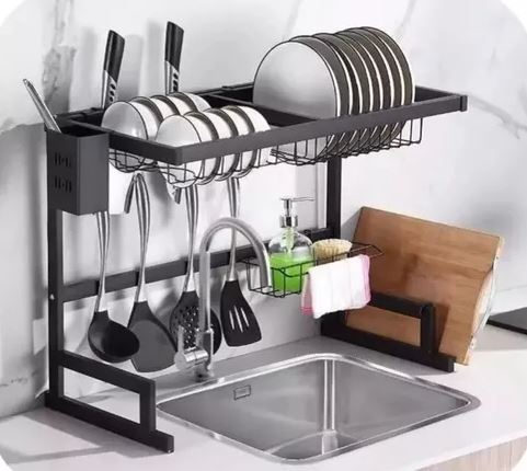 cocina - Escurridor de platos de 1 niveles pequeño 0