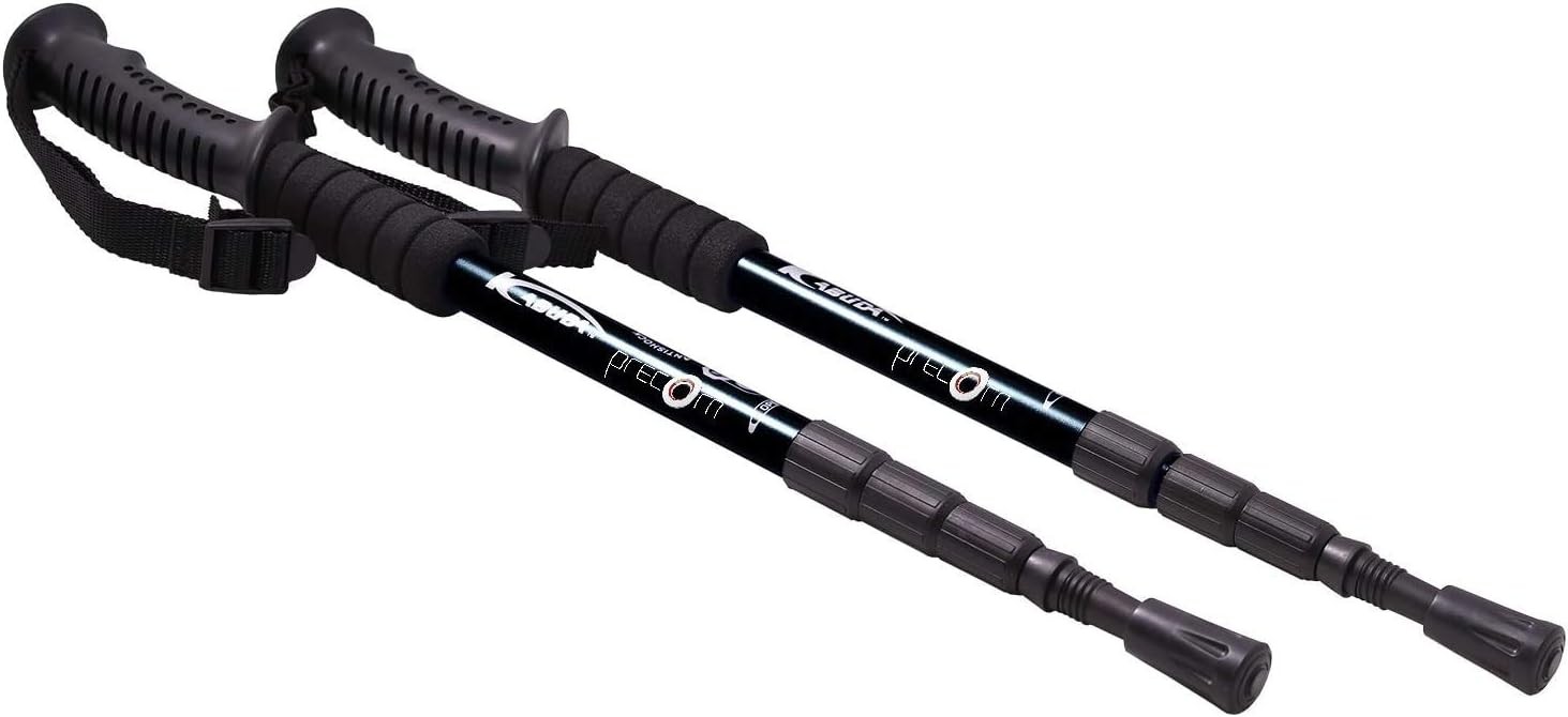 deportes - Par de bastones de senderismo antishock Nordic Walking telescópicos ajustable  1