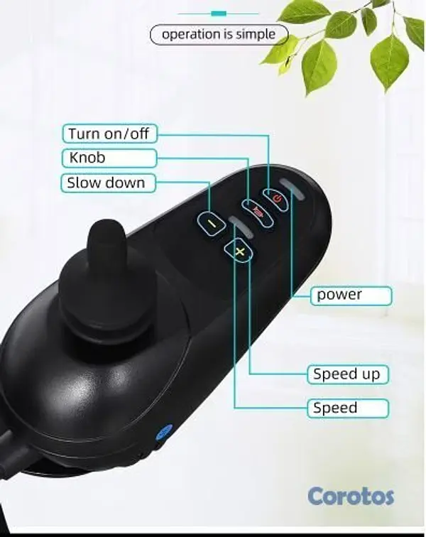 Salud y Equipamiento Médico - Silla de ruedas eléctrica plegable con joystick –  4