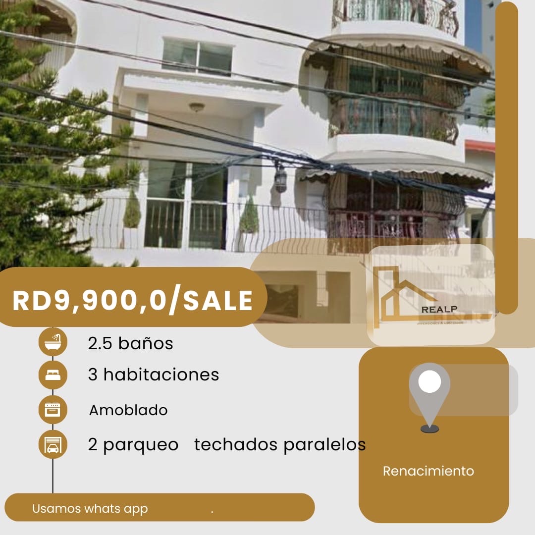 apartamentos - hermoso apartamento en una zona céntrica en el renacimiento  0