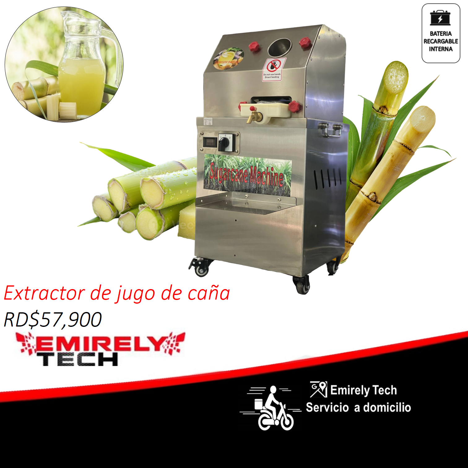 equipos profesionales - Maquina extractor trapiche de jugo de caña  1