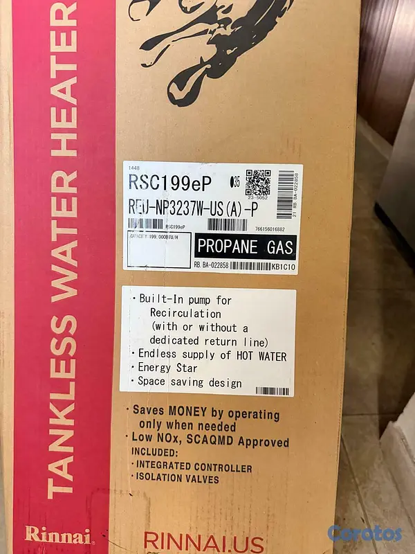 electrodomesticos -  Rinnai RSC199iP Smart-Circ Condensing Gas Tankles 2