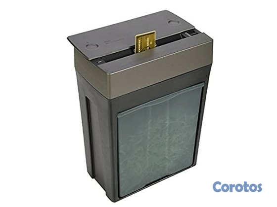 otros electronicos - TRITURADORA DE PAPEL ROYAL, 8 HOJAS CORTE TRANSVERSAL, TRITURA GRAPAS Y TARJETAS 2