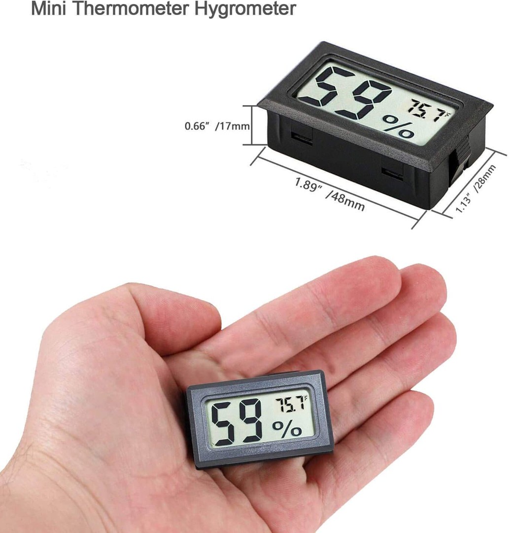 equipos profesionales - Termometro LCD digital Higrometro Sonda Temperatura Humedad 5