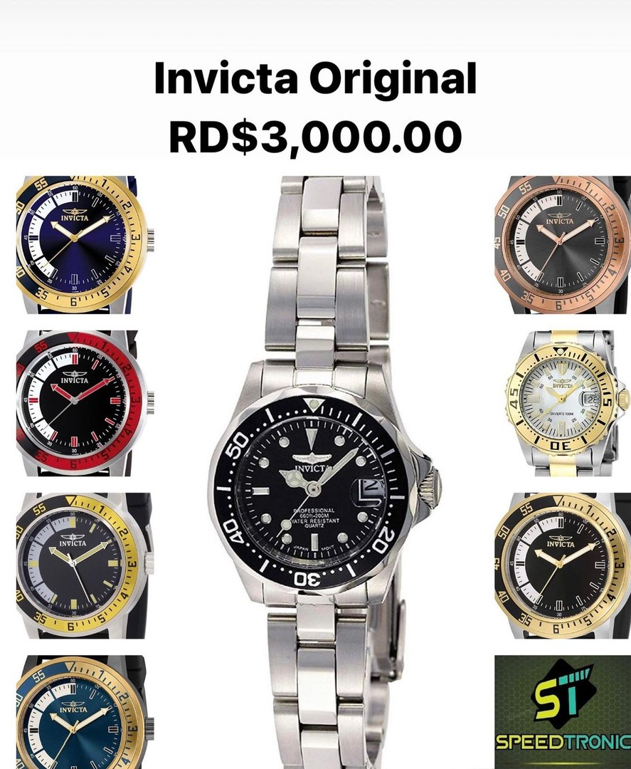 joyas, relojes y accesorios - Reloj Invicta Originales Varios Modelos RD$2,999.00. Somos tienda Física.