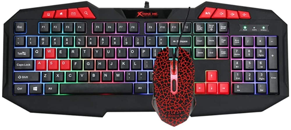 computadoras y laptops - COMBO TECLADO/MOUSE GAMING XTRIKE ME MK503