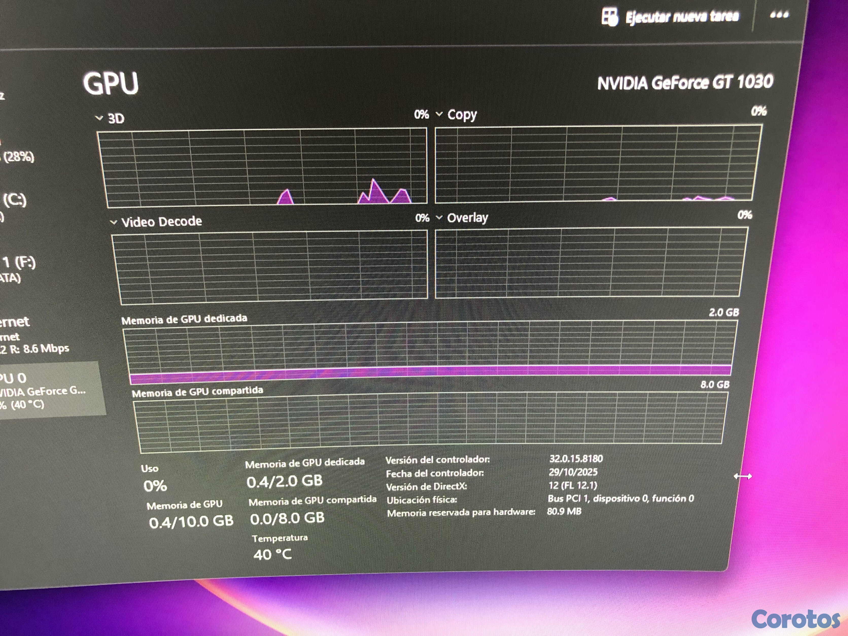 computadoras y laptops - DELL OptiPlex 3010 SFF i5 + GT 1030 + SSD + Monitor, lista para jugar y trabajar 7