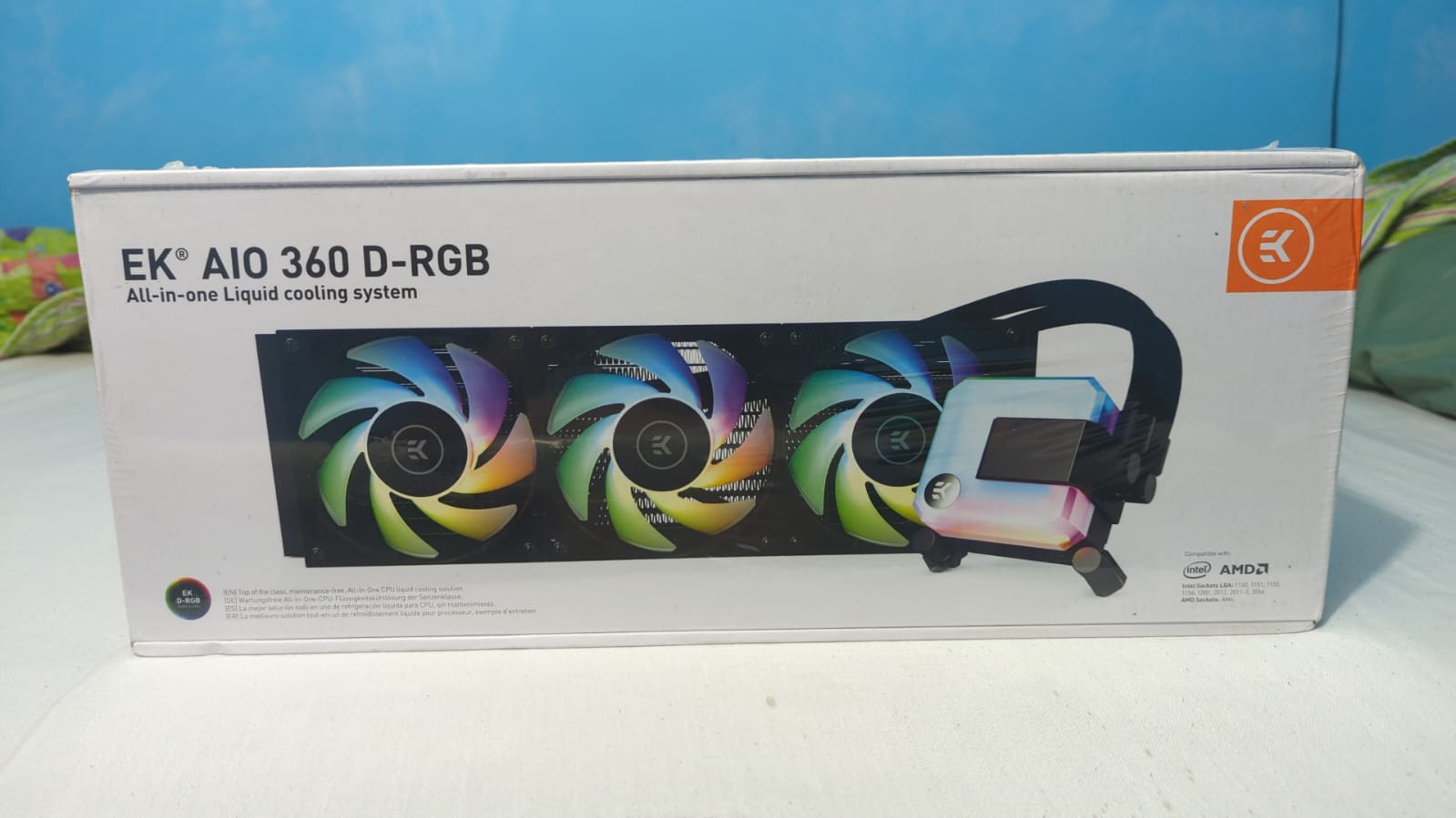 computadoras y laptops - Disipador EK Nucleus AIO CR360 Lux D-RGB Nuevo 0