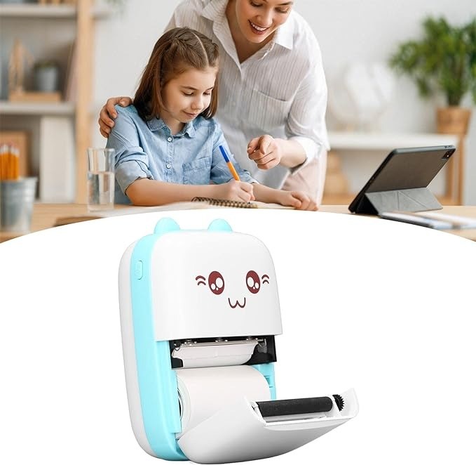 impresoras y scanners - Mini impresora bluetooth termica diseno de gatito 2