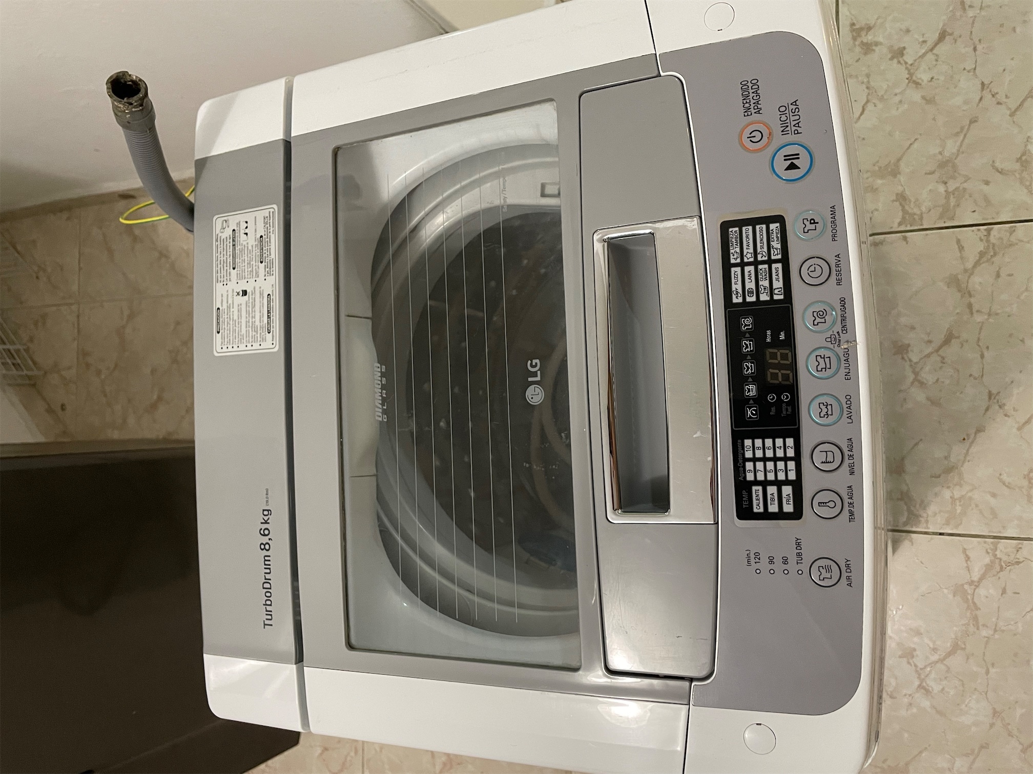 electrodomesticos - LAVADORA LG TOTALMENTE AUTOMÁTICA INVERTER.