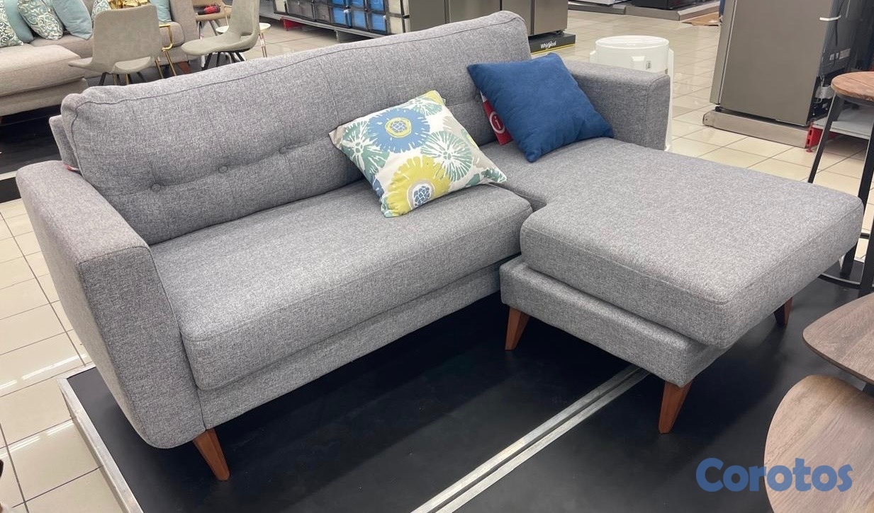 muebles y colchones - Mueble L  gris / Sofá L gris excelente calidad, muy buenas condiciones 1