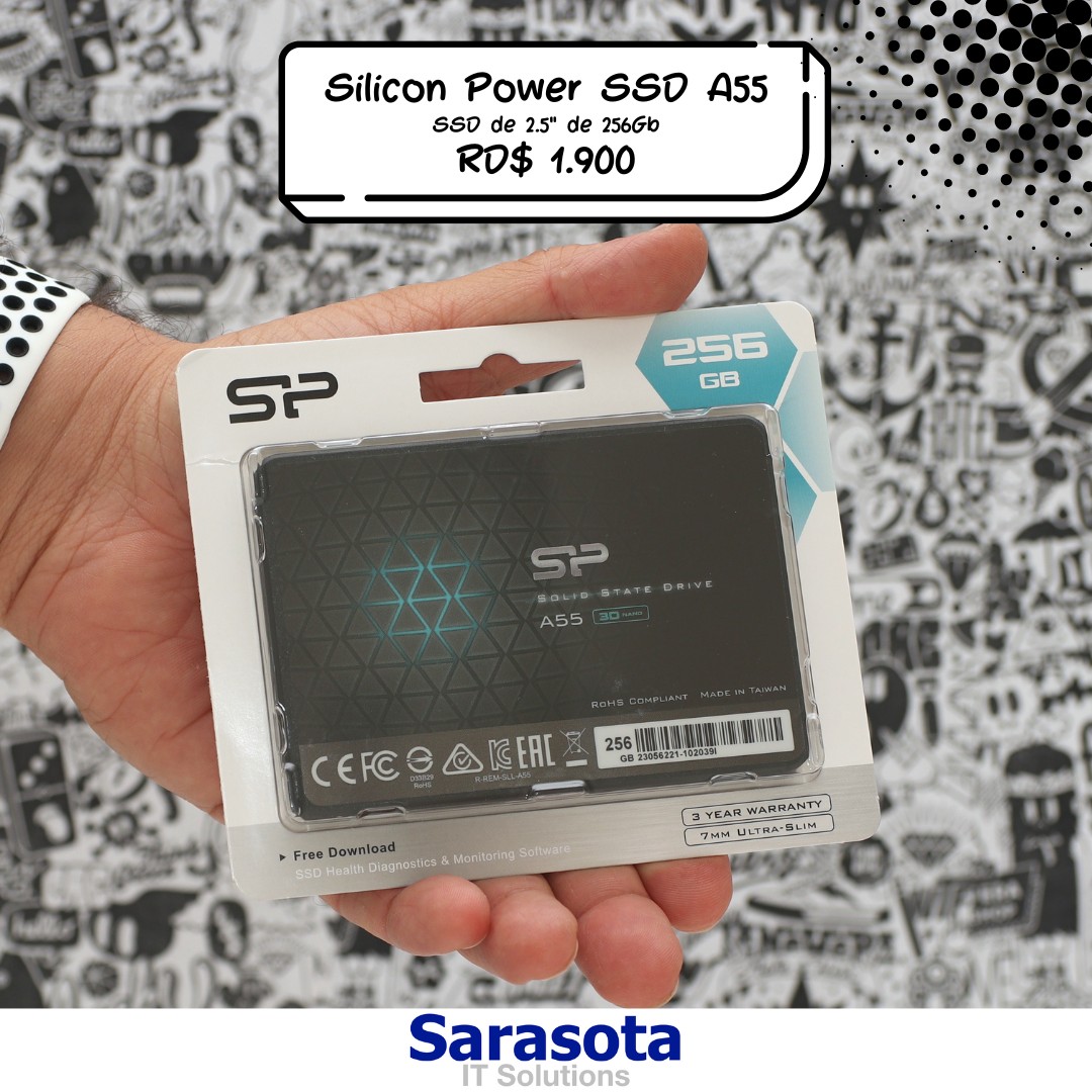 computadoras y laptops - SSD 256Gb Silicon Power Garantía 1 año de Garantía