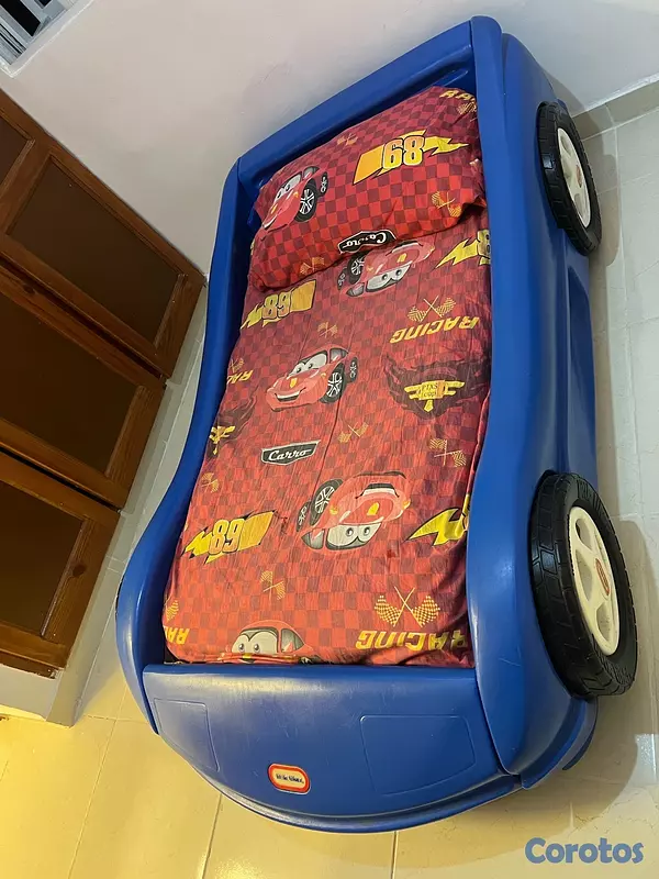 muebles y colchones - cama infantil en forma de cara. 2