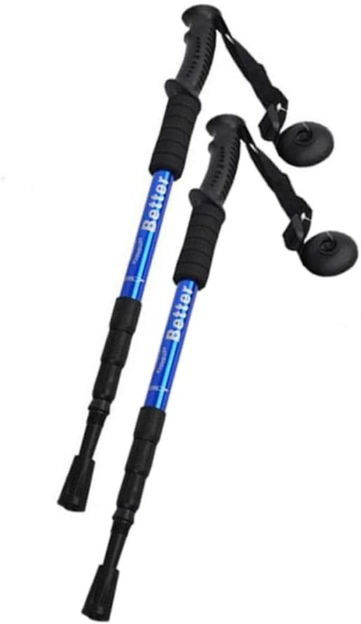 deportes - Par de bastones de senderismo antishock Nordic Walking telescópicos ajustable  5