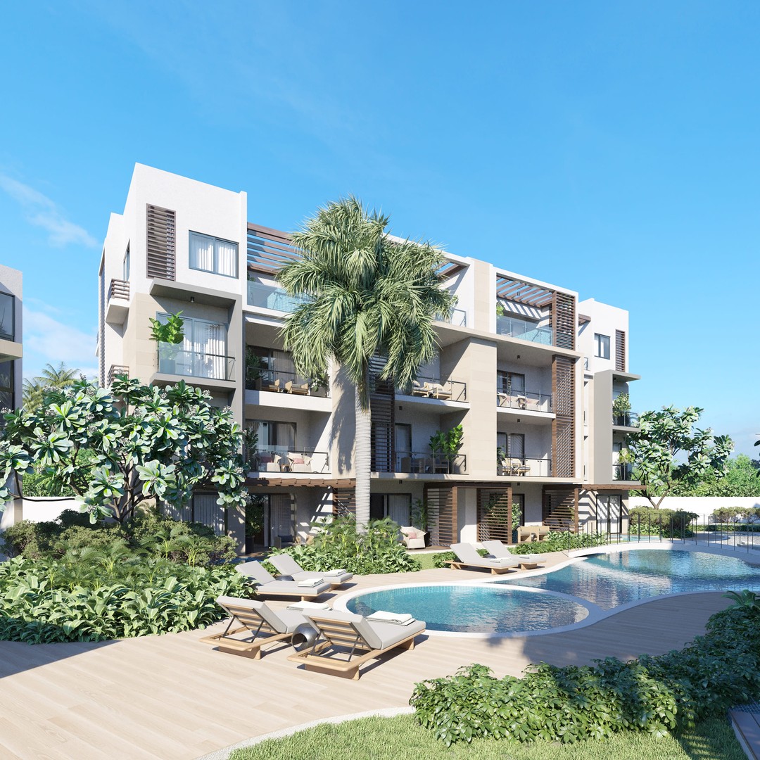 Apartamentos 1,2,3 Habitaciones  En Plano  Punta Cana.
