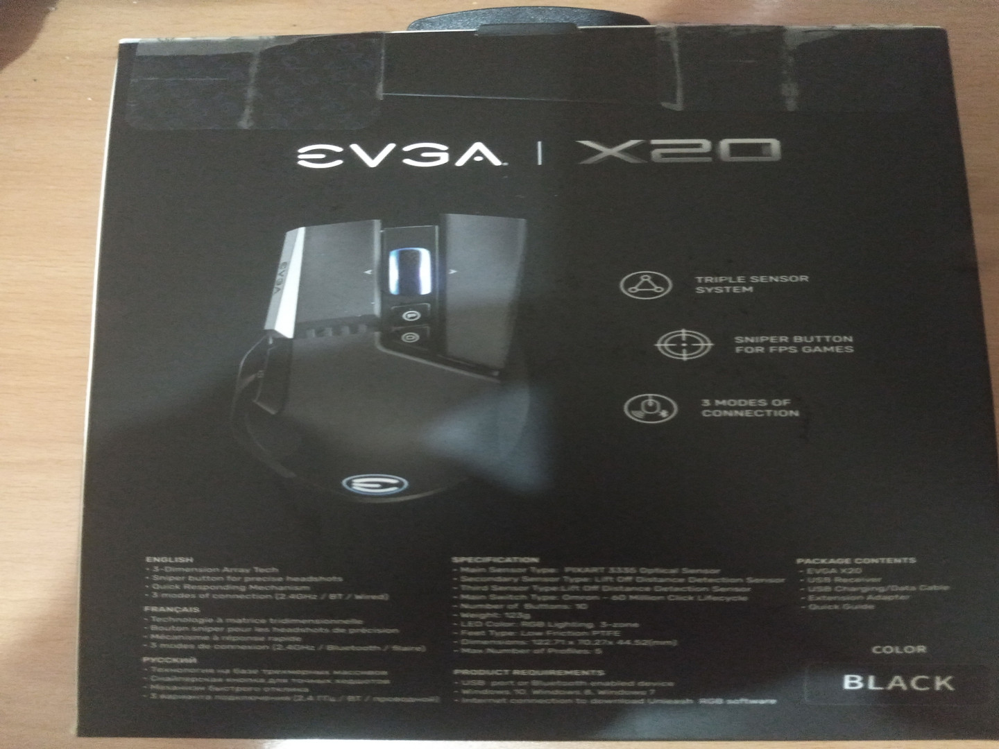 computadoras y laptops - EVGA X20 Gaming Mouse Wireless 9