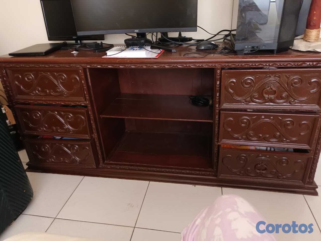 muebles y colchones - muebles en caoba  2