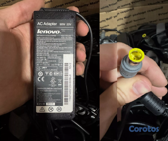 computadoras y laptops - Cargador para Laptop IBM ThinkPad/Lenovo Plug Redo