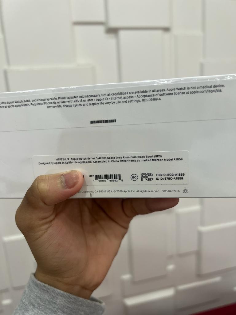 otros electronicos - Apple Watch Serie 3 42MM Sellado Negro 2