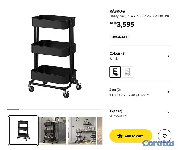 muebles y colchones - carrito RASKOG ikea 10