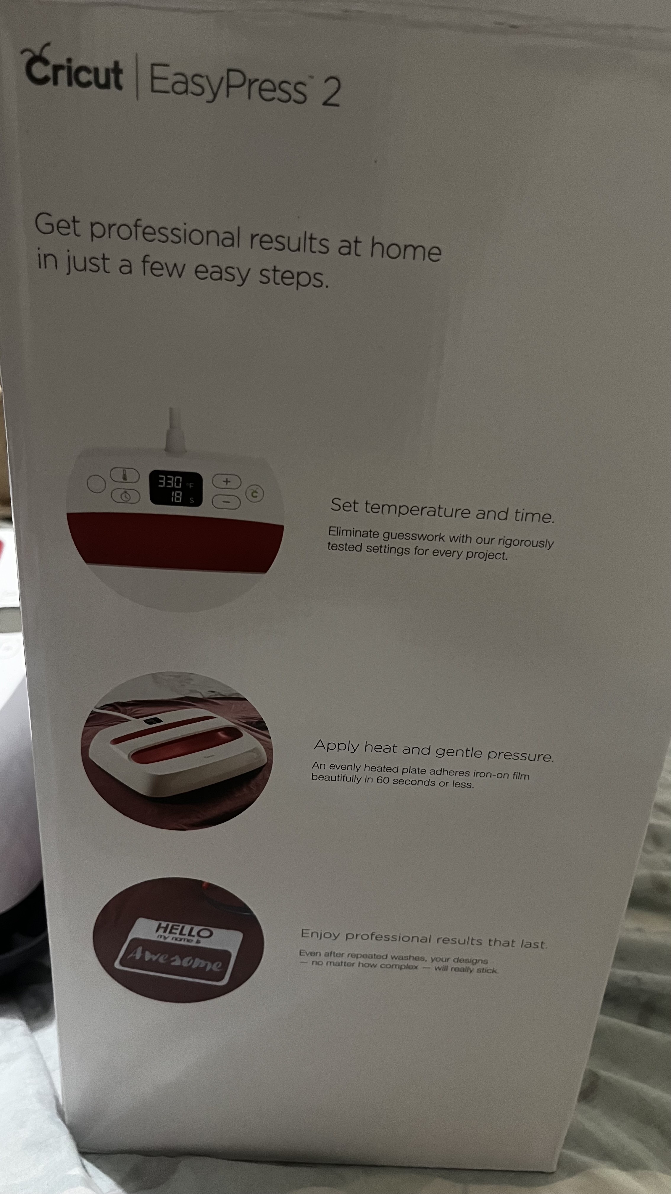 otros electronicos - Cricut EasyPress™ 2, Raspberry - 12" x 10" 2