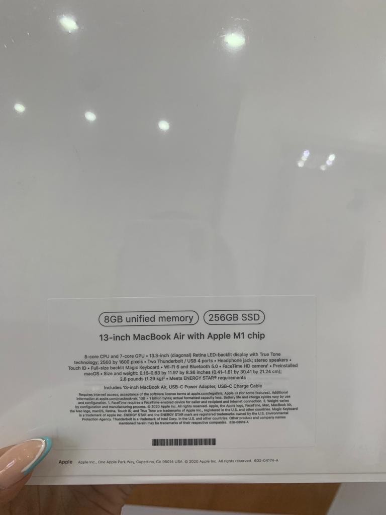 celulares y tabletas - MacBook Air 2020 256gb 8gb RAM 3