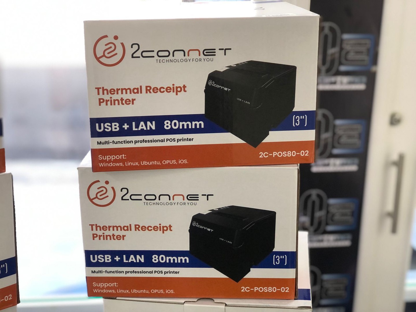 impresoras y scanners - Impresora 2Connet USB + Lan 80mm (3``) - 2C-POS80-02