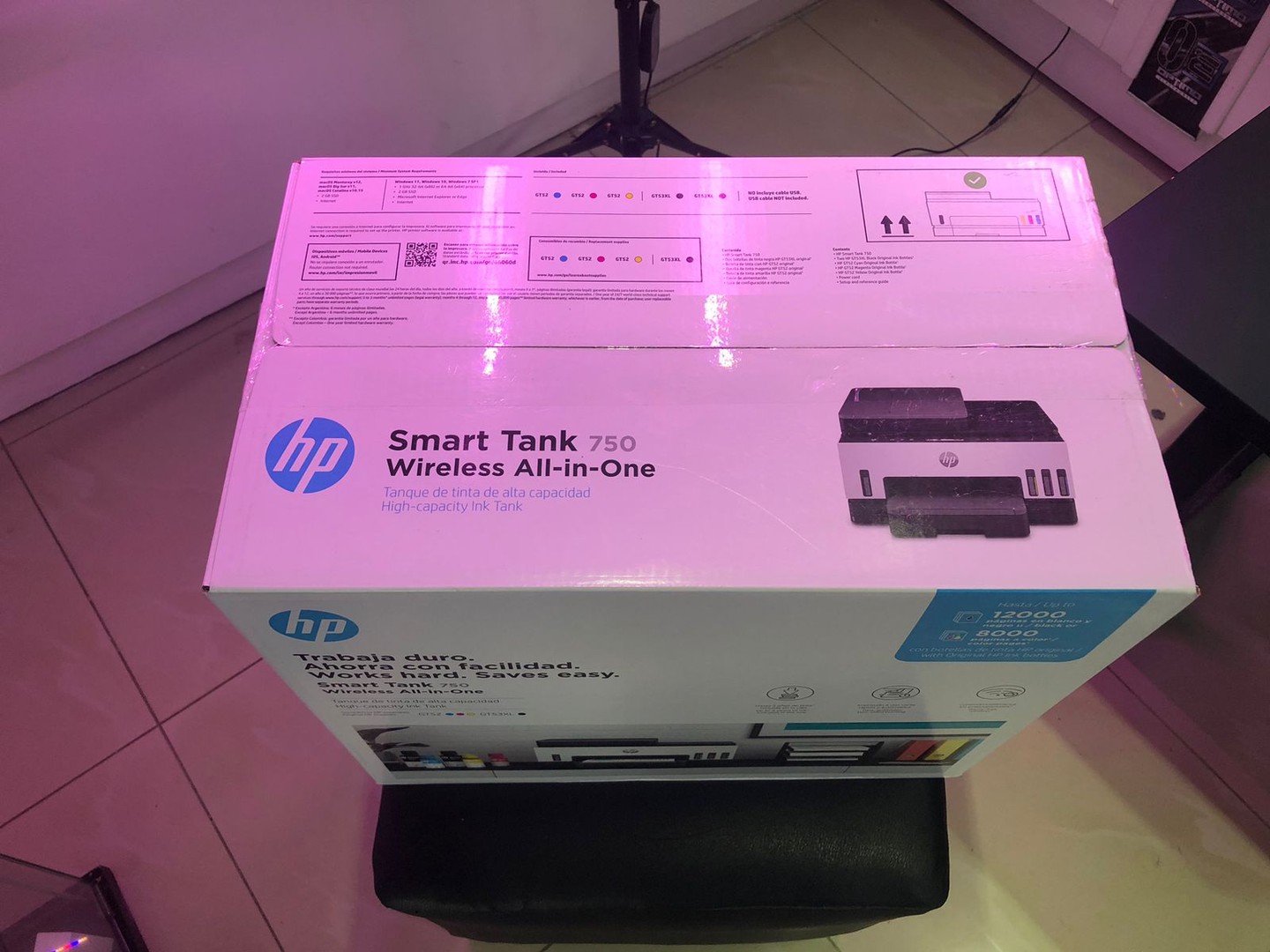 impresoras y scanners - Oferta Impresora HP Smart Tank 750 Multifuncion Inalambrica WIFi y Bluetooth 4
