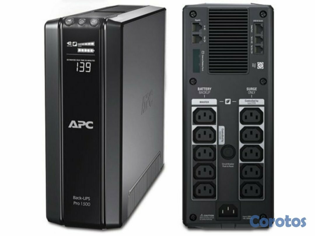 computadoras y laptops - UPS APC BR1500G BACK-UPS PRO,  1.5KVA (1500VA),  865 WATTS,