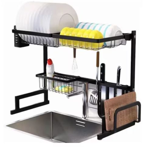 cocina - Escurridor de platos de 1 niveles pequeño 1