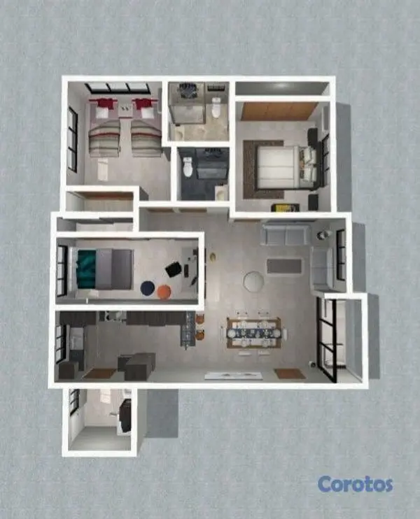 apartamentos - Torre metropolis, apto B2 1102 ensanche la fe 2