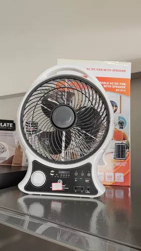 aires acondicionados y abanicos - Abanico con panel solar recargable grande