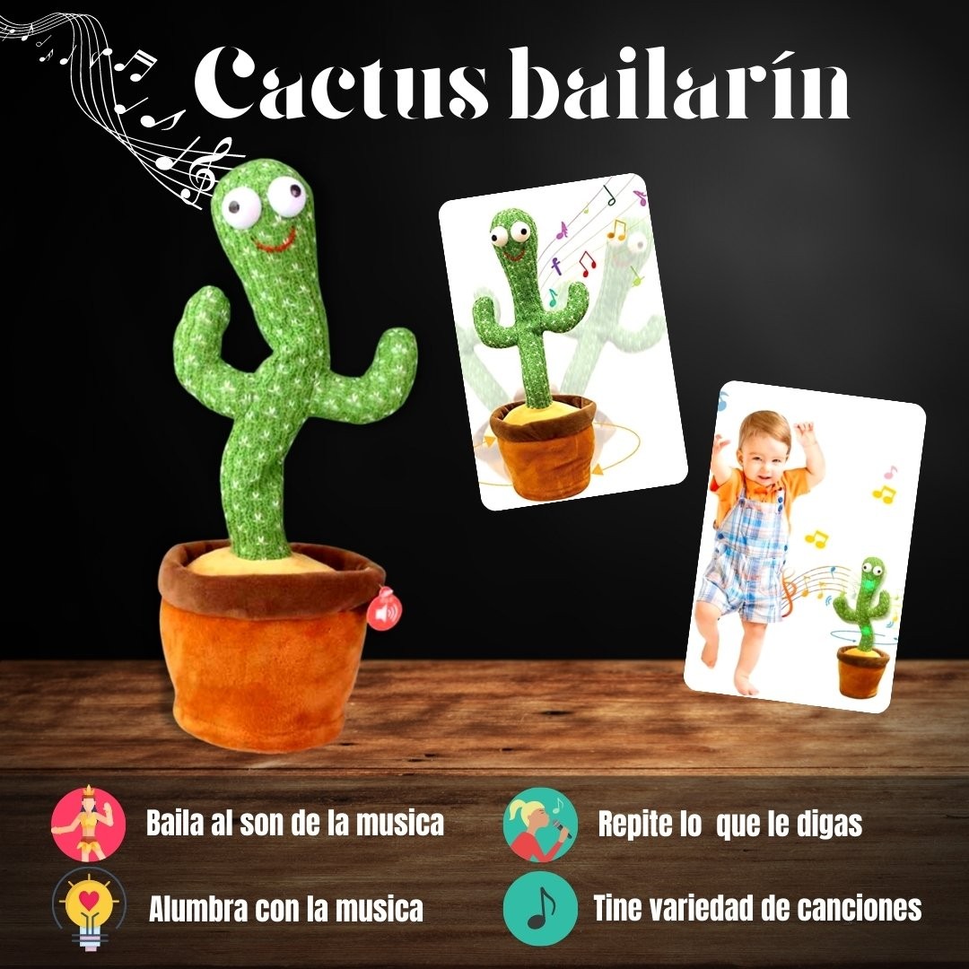 juguetes - Cactus Bailarín la sensación de TIKTOK ideal para bebes niños y adultos  3