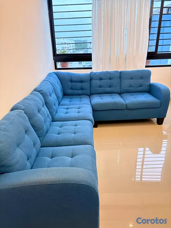 muebles y colchones - Sofá tipo L desarmable en excelente estado 3