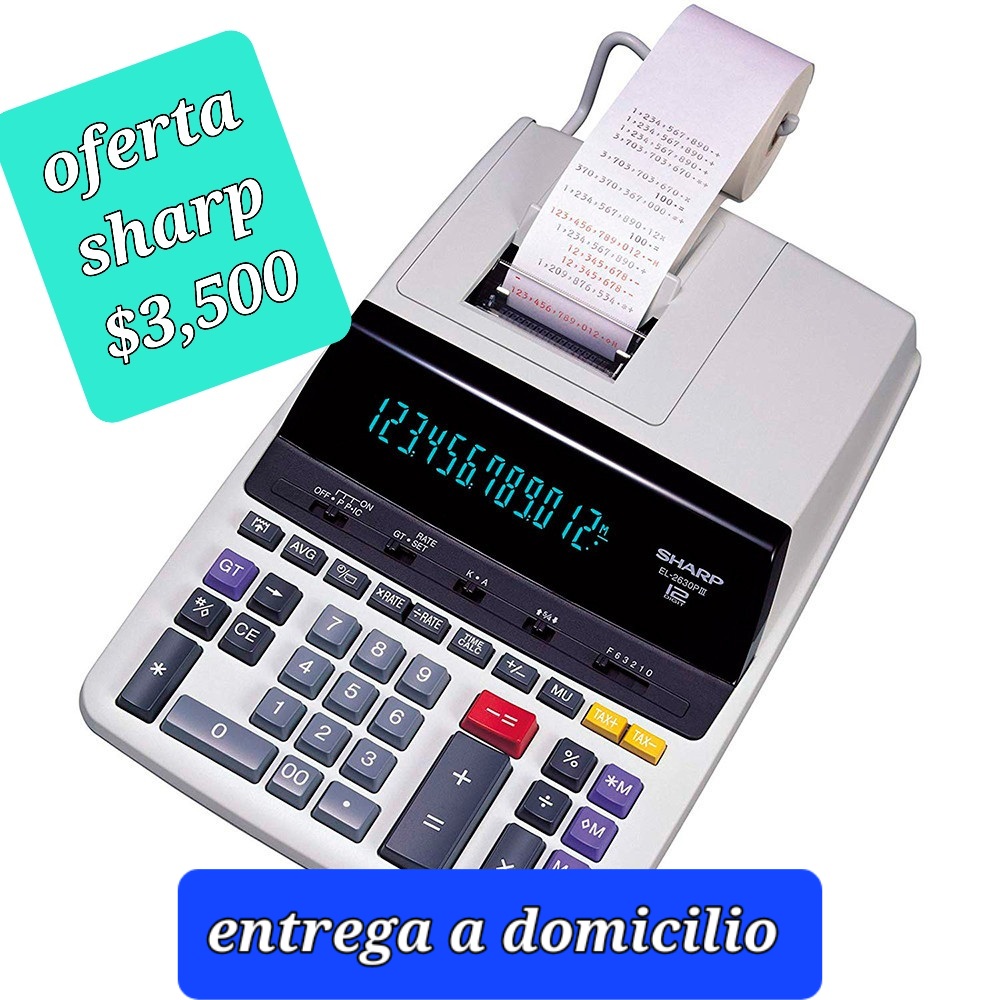 impresoras y scanners - calc. sharp impotada y garantia oferta!!