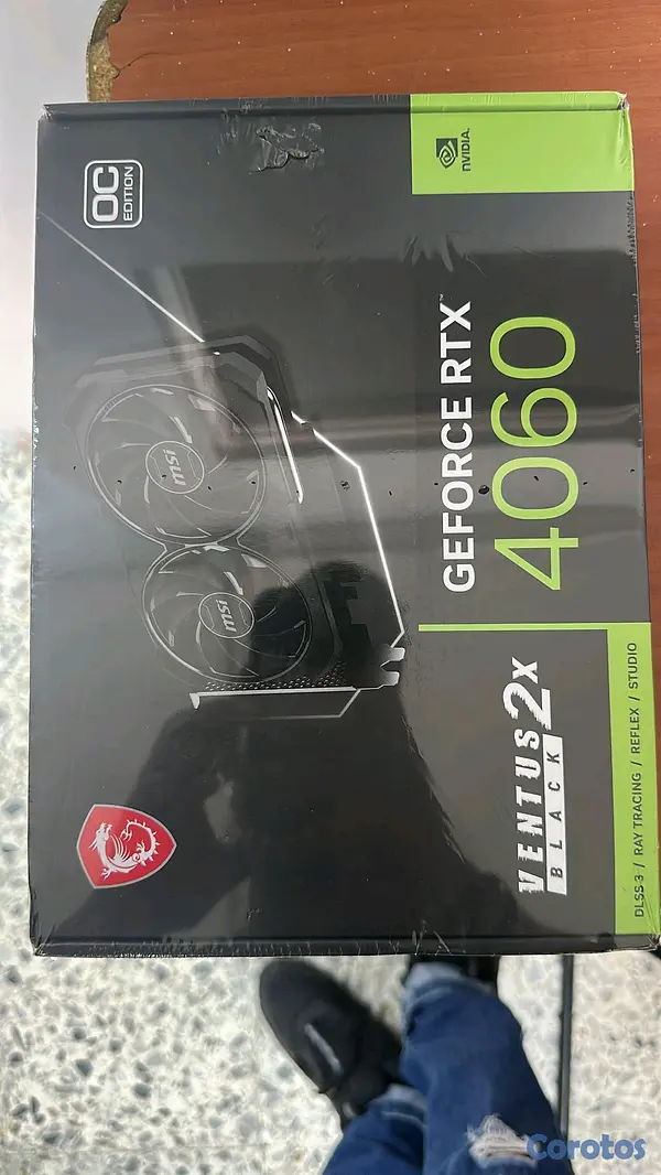 computadoras y laptops - MSI GeForce RTX 4060 VENTUS 2X BLACK 8G OC  2