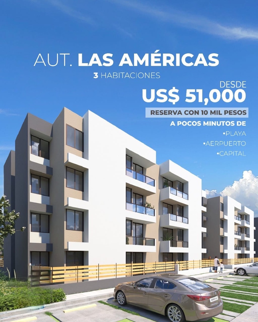 apartamentos - Apartamentos en las Avenida las Américas frente al mar 