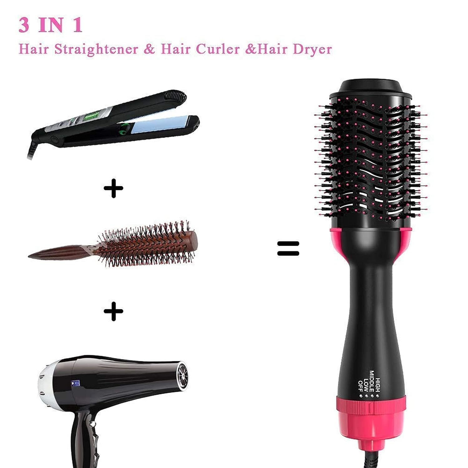 salud y belleza - CEPILLO BLOWER SECADOR DE PELO 3 EN 1, ONE STEP 1