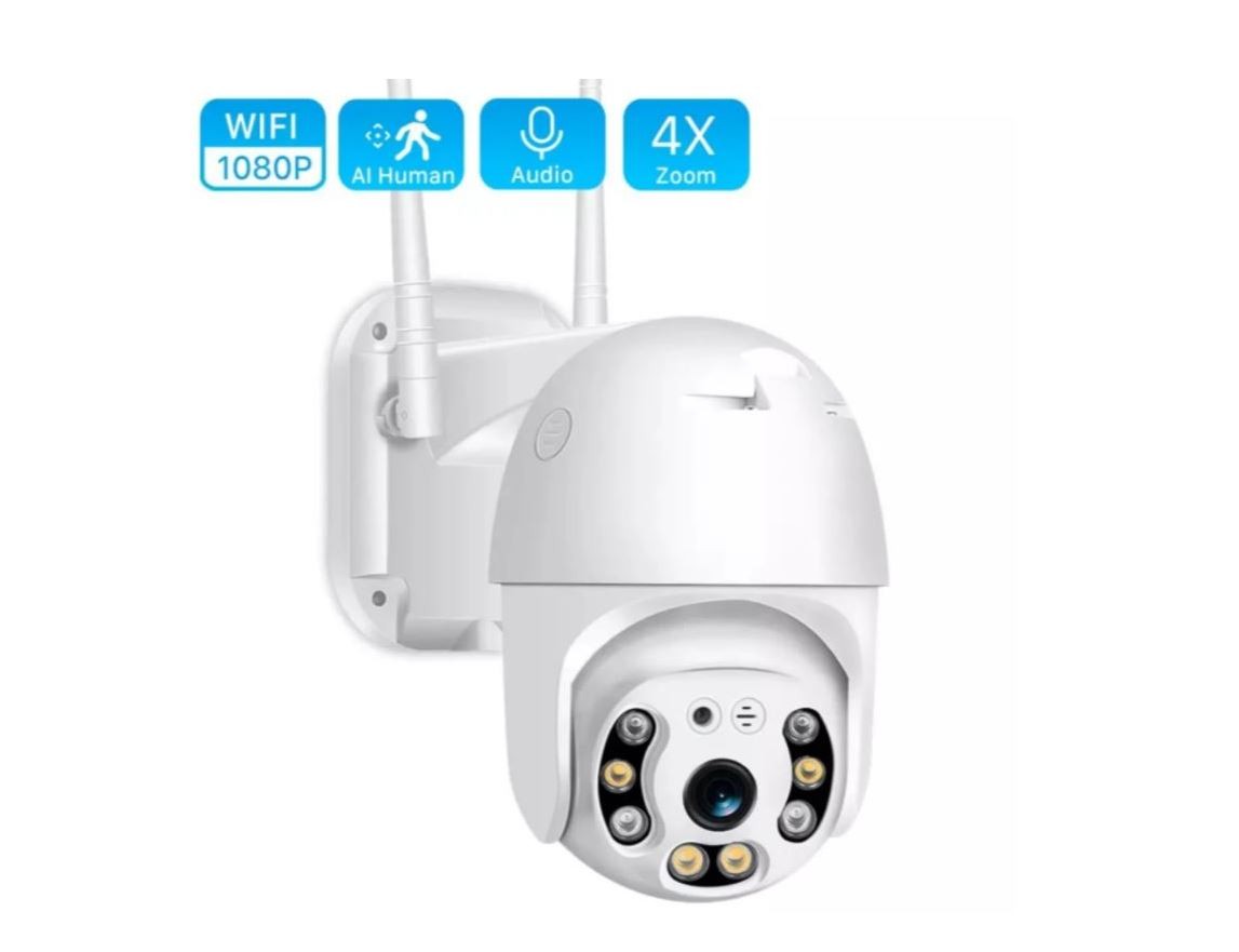 camaras y audio - Cámara wifi de exterior PTZ YOOSEE, gira 360 grados soporta sol y agua 2