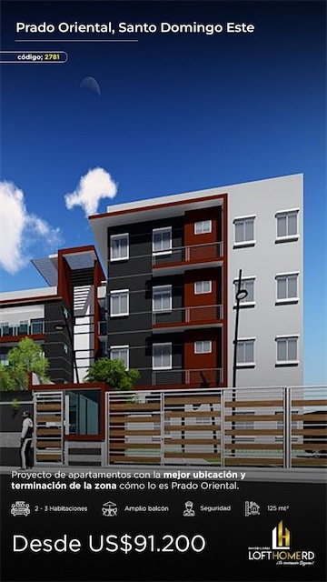apartamentos - Venta de apartamento en la autopista de san Isidro prado oriental 3
