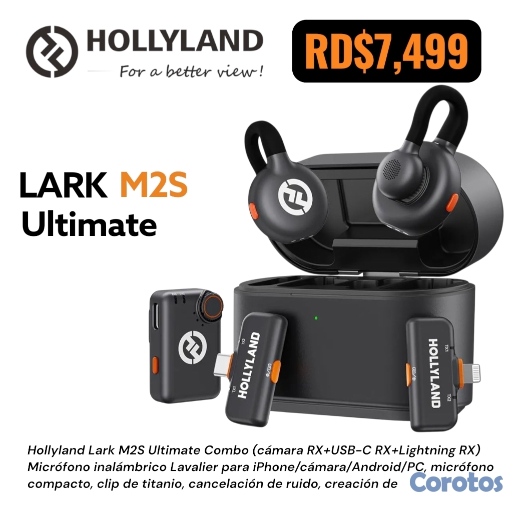 camaras y audio - hollyland lark m2s combo 2