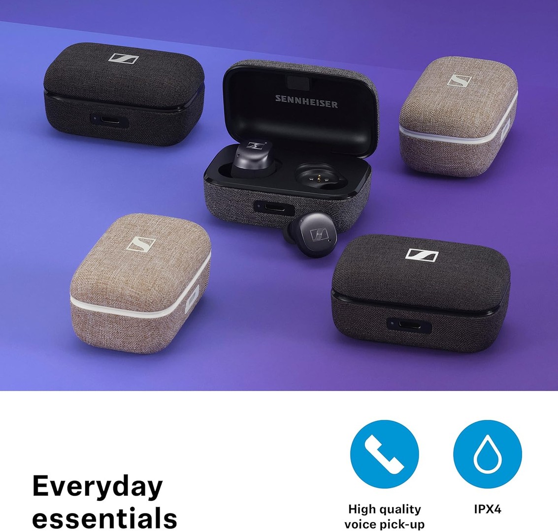 camaras y audio - Sennheiser Momentum 3 TWS Earbuds Audífonos Bluetooth, ANC, IPX5, Qi Charging 6